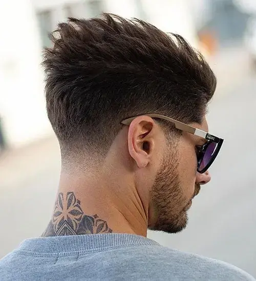 blowout with low taper fade