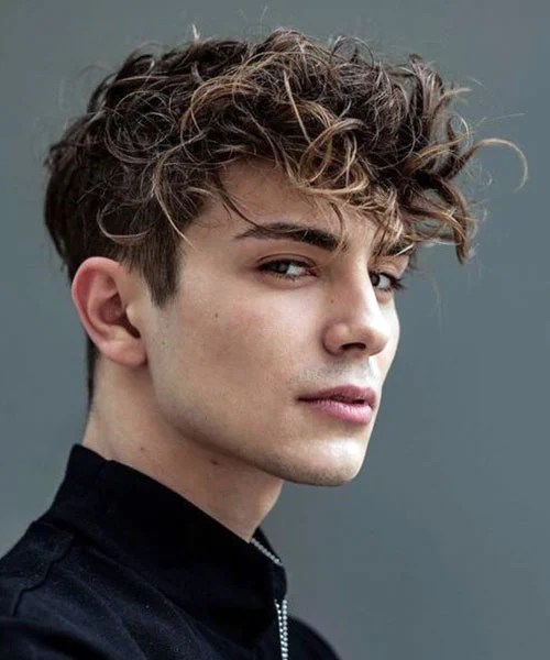 Fluffy-Hair-with-Low-Taper-Fade