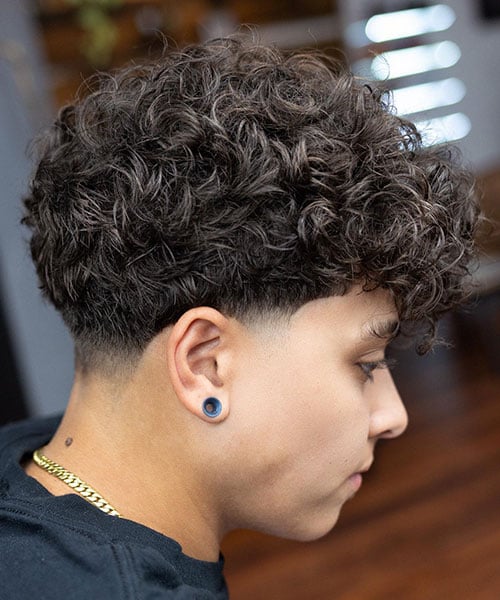 Low-Taper-Fade-with-Curly-Hair