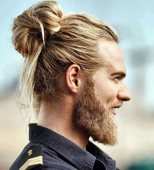 Man Bun with Beard