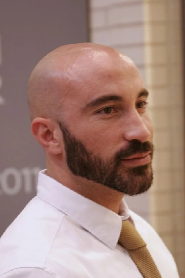 Shaved Head with Beard