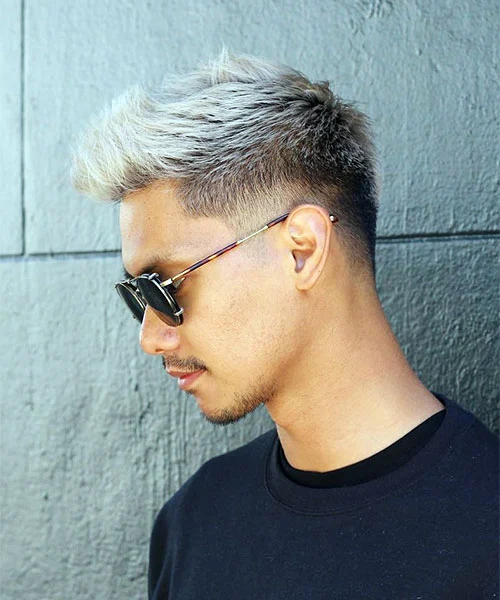 Stylish-Spiky-Hair-with-Low-Taper-Fade