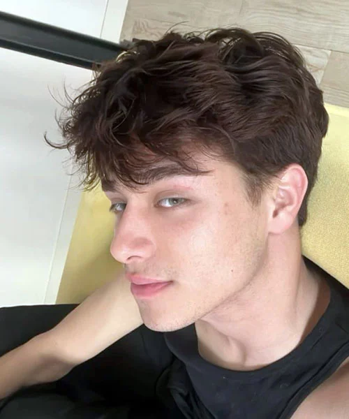 Thick Fluffy Style with Low Taper