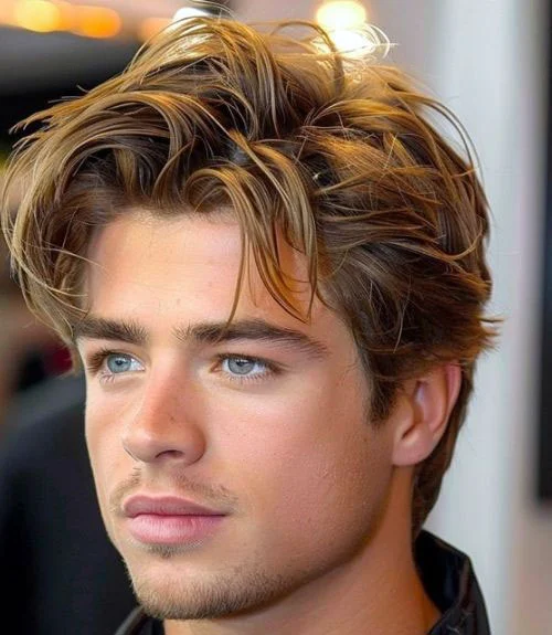 Tousled, Textured Medium Flow