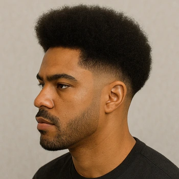 afro taper fade