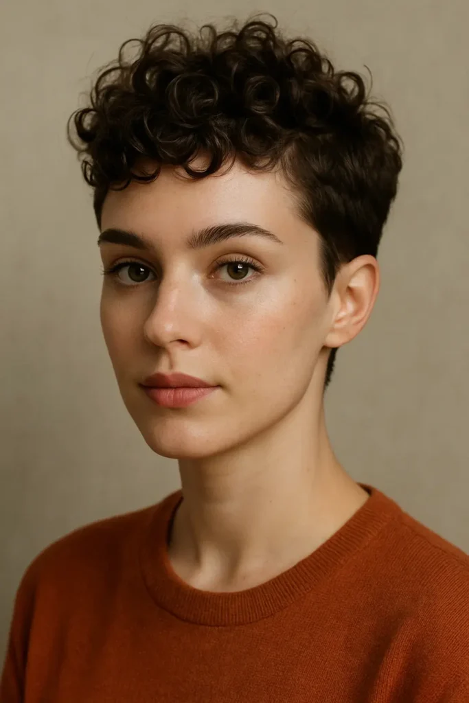 Pixie with Curly Top