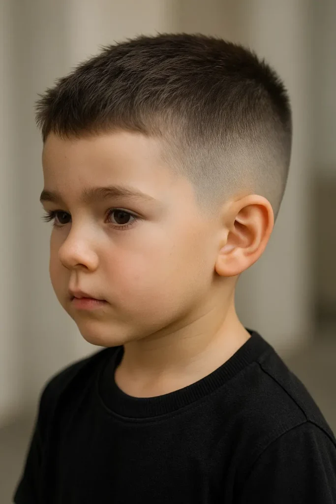 short hair with fade