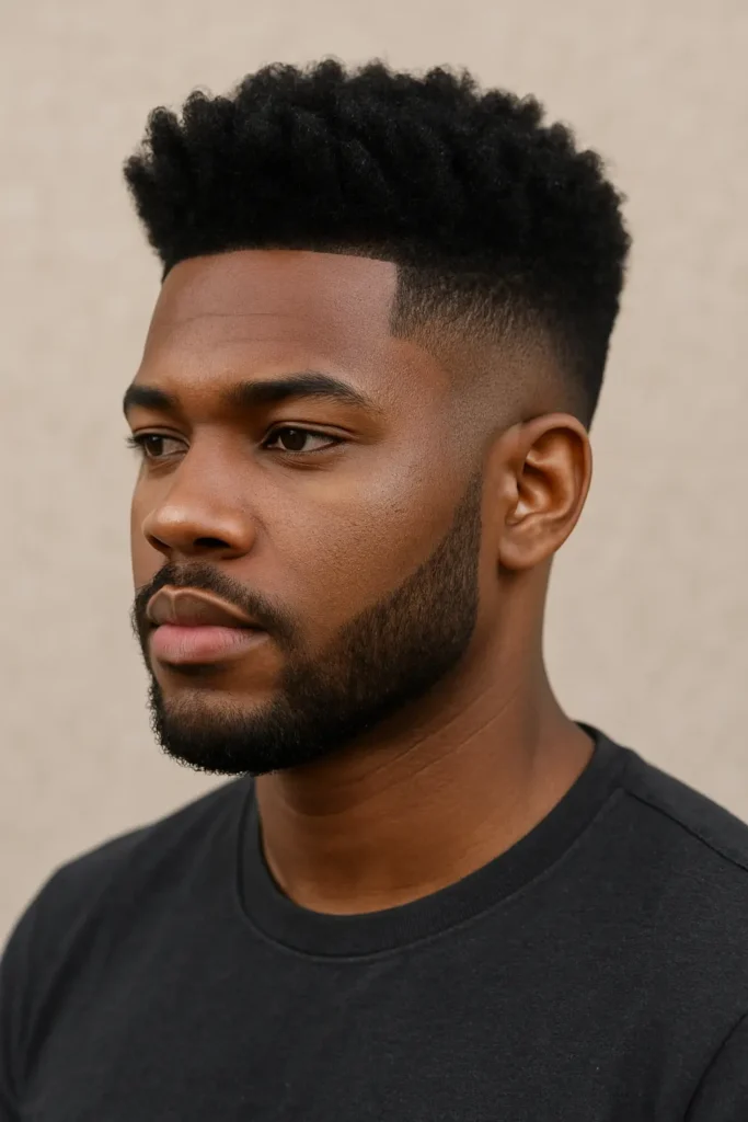 Afro Taper Fade for Black Men