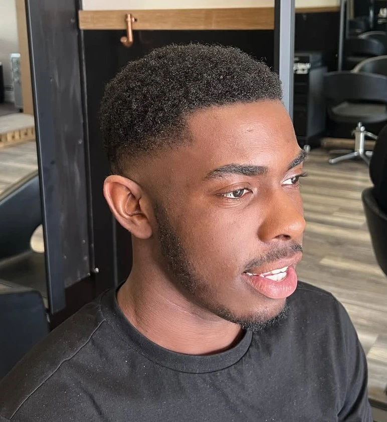 Afro Taper Fade for Black Men