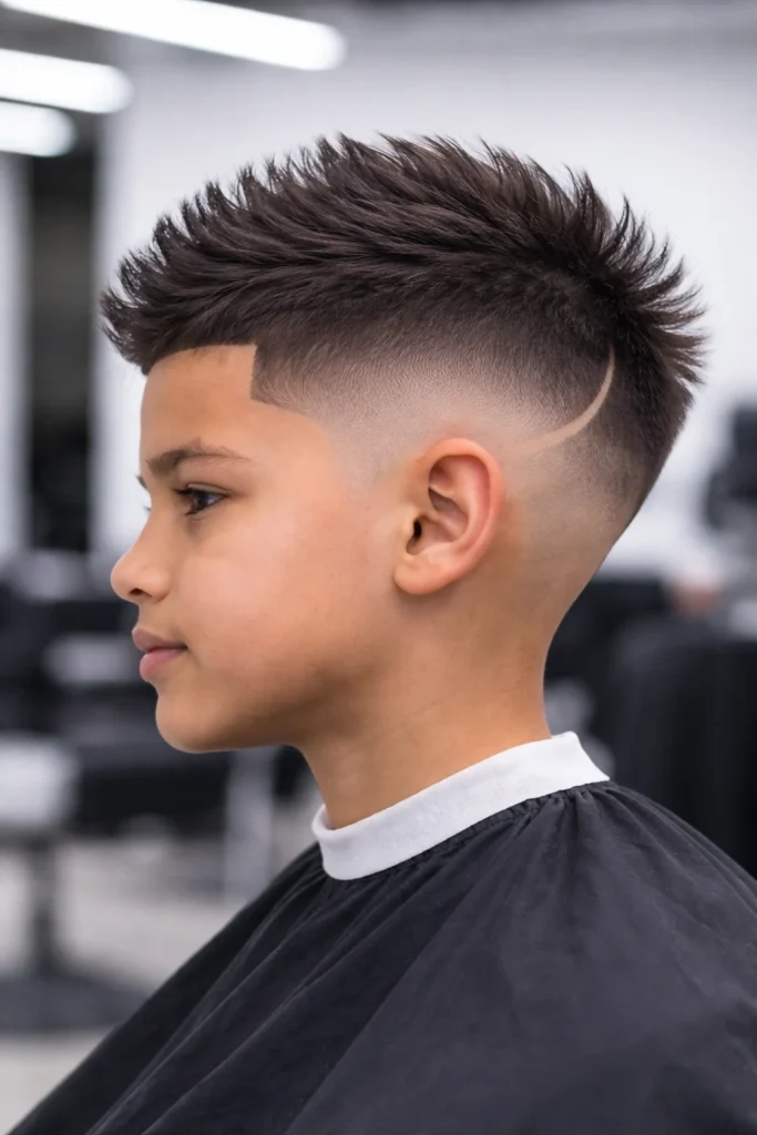 Kids Burst Fade Haircut