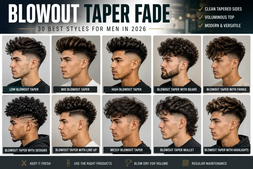 blowout taper fade